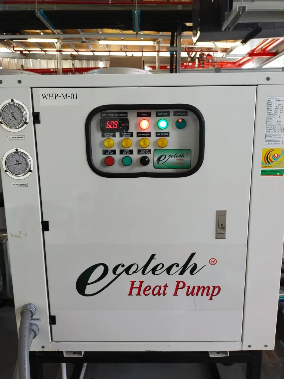 ติดตั้งระบบน้ำร้อน Ecotech Heat Pump โรงแรมเชนห้าดาว 700 ห้อง ติดหน้าหาดป่าตอง ภูเก็ต — Heat Pump 1,200 ลิตร/ชม. 2 ตัวต่อตึก - รูปที่ 2