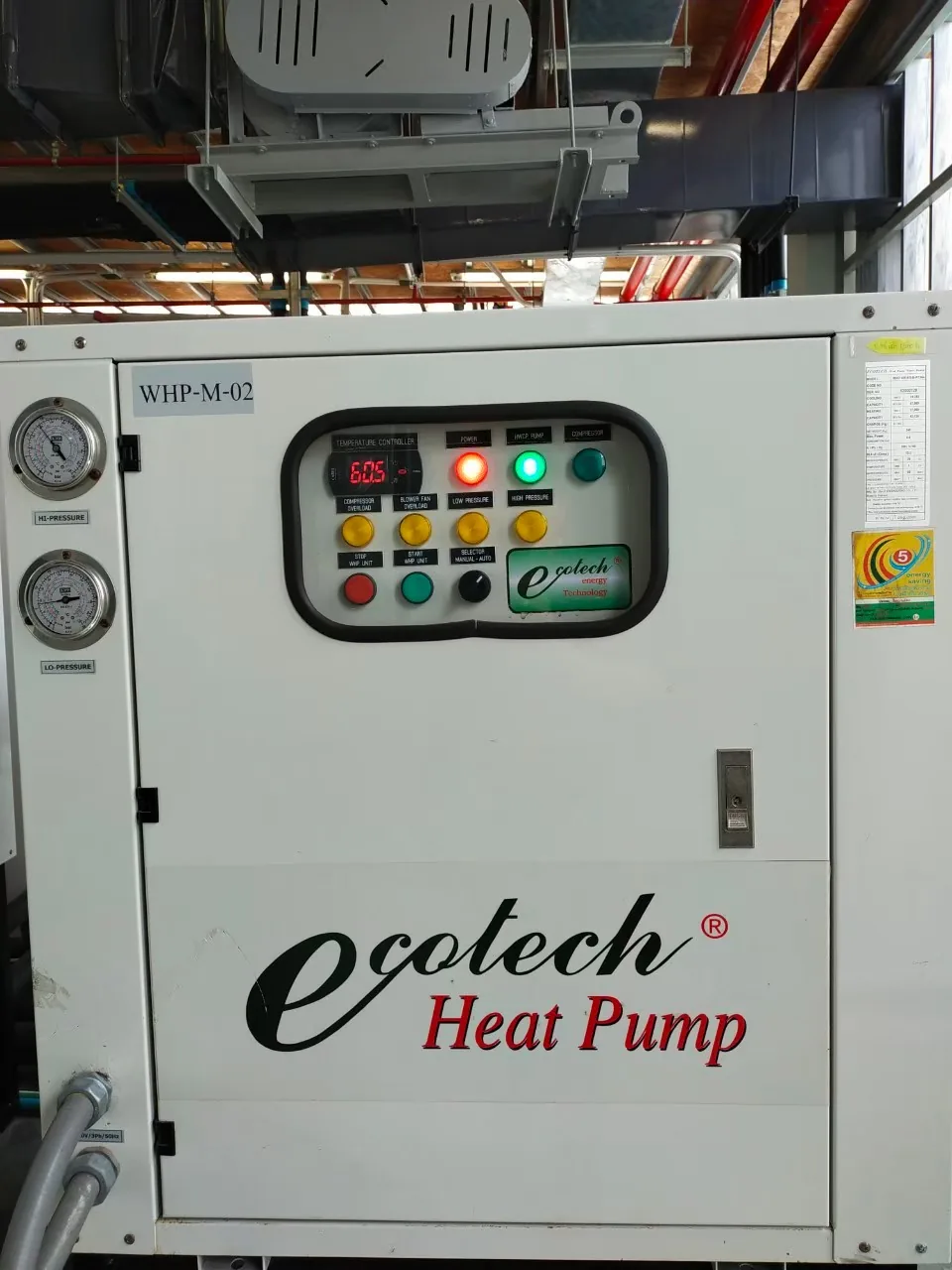 ติดตั้งระบบน้ำร้อน Ecotech Heat Pump โรงแรมเชนห้าดาว 700 ห้อง ติดหน้าหาดป่าตอง ภูเก็ต — Heat Pump 1,200 ลิตร/ชม. 2 ตัวต่อตึก - รูปที่ 3